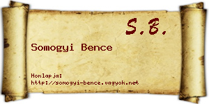 Somogyi Bence névjegykártya